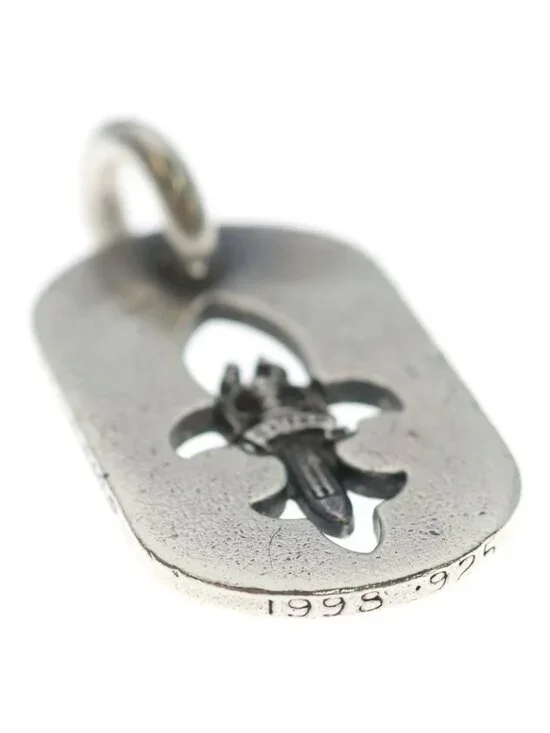 Chrome Hearts D Tag Sml Fle Dag Fudaga Dog Tag Small Necklace Top - Picture 5 of 6